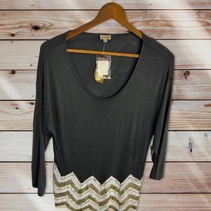 NWT Cremieux Gray Long Sleeve Size Large